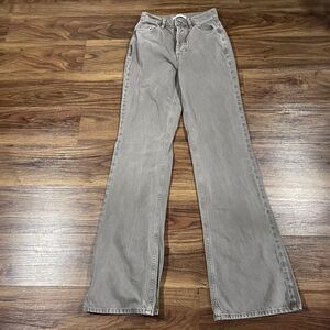 PacSun High Rise Bootcut Button Fly Denim Gray Jeans Cotton Women's size 24